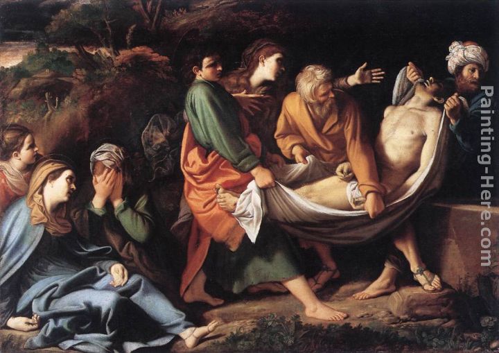 The Entombment of Christ painting - Sisto Badalocchio The Entombment of Christ art painting
